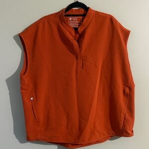 Figs women’s Rafaela scrub top, XL dirty chai